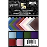 Diecuts with A View MS003092 Mat Stack, 4.5 by 6.5-Inch, Shimmer Solids, 72/Pack