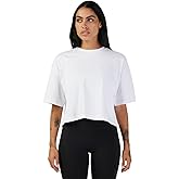 Fox Racing Women's Wordmark OS Crop TEE, White, Large