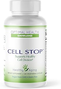 Cell Stop, Powerful Cell Division Support, Propriety Blend of Natural Ingredients Including Reishi Mushroom, Turkey Tail Mushroom, Beta Glucan, Selenium, and Others - 120 Veggie Capsules