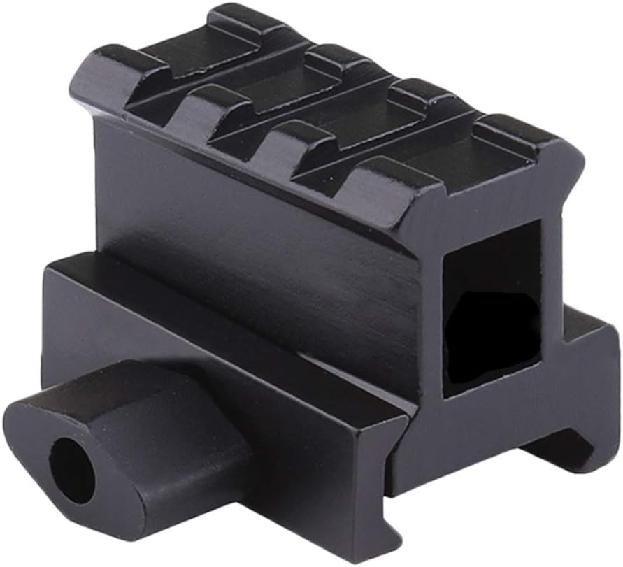 Ambility 1 Pcs Med-pro Compact Riser Mount 0.83 Inch High 3 Slots Sight Weaver Riser Rail