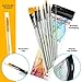 Art Paint Brushes for Acrylic Painting Watercolor Oil Gouache - Body and Face Paint Brushes for Adults Kids. Best Artist Paint Brush Set of 7 pcs