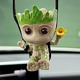 NC Swinging Groot Resin Car Ornament Hanging Pendant Anime Auto Decor view 9