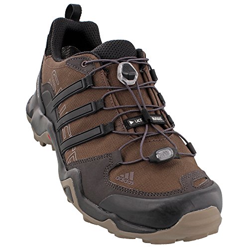 adidas outdoor Men's Terrex Swift R GTX Brown/Black/Simple Brown Hiking Shoes - 9.5 D(M) US
