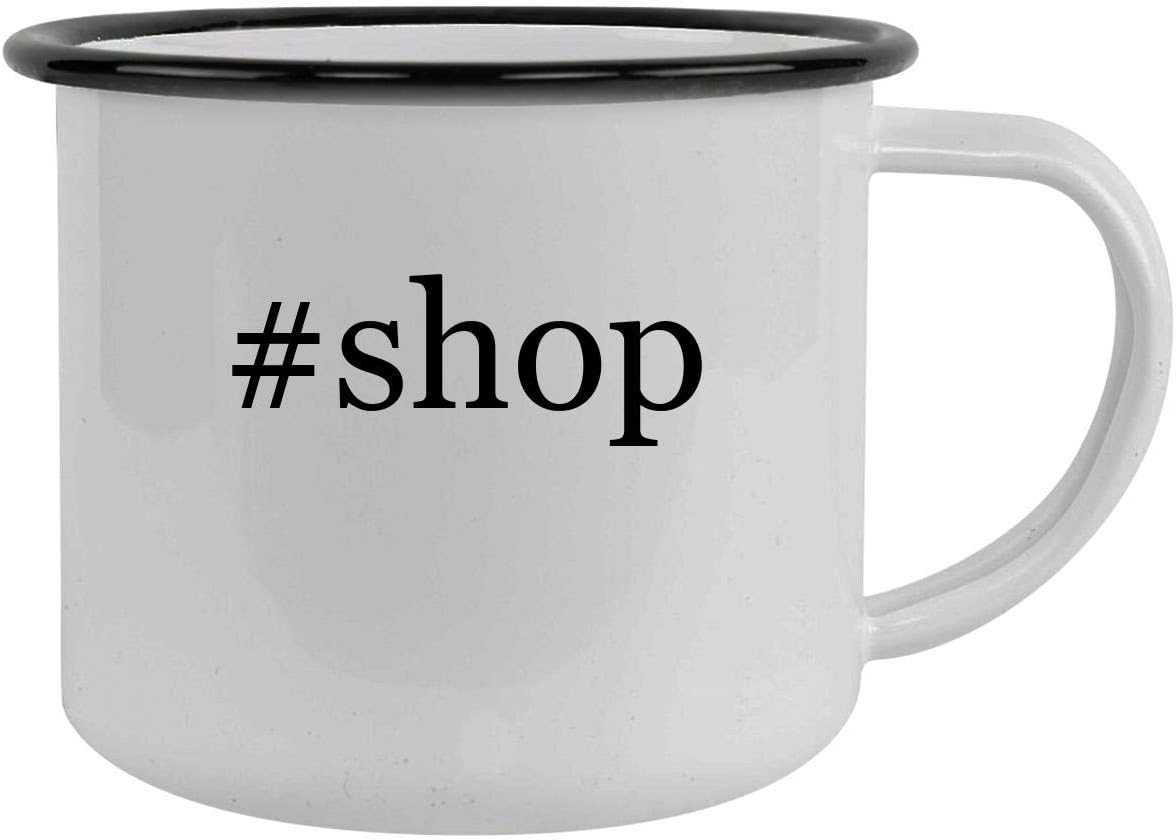 #shop - 12oz Hashtag Camping Mug Stainless Steel, Black