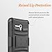 Alcatel OneTouch Fierce XL Case, Alcatel Flint Case, Alcatel Pixi Glory 4G LTE Case, Circlemalls [Combo Holster] with Built-in Kickstand Locking Belt Clip + Stylus Pen +[ HD Screen Protector] Black