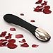 Luxsire Wand Massager Cordless Therapeutic Waterproof Elegant Power USB Rechargeable 8 Powerful Speeds 12 Pulsating Patterns Vibration For Muscle Aches Sports Recovery Black