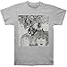 Beatles Men's Revolver Slim Fit Heather T-Shirt,grey, X-Large