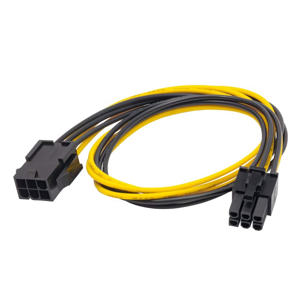 Akyga AK-CA-46 PCI-E 6-Pin Female to PCI-E 6-Pin Male Adapter Cable 40 cm