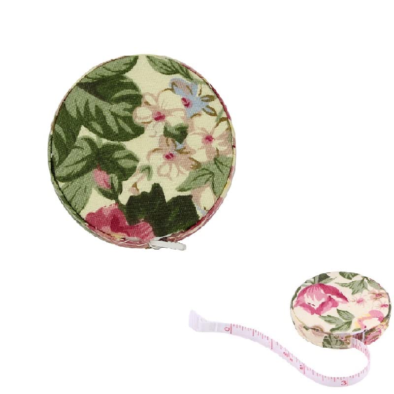 Accurate Tape Measure Sewing Measuring Tape Retractable Body Tape Measure Exquisite Pattern Sewing Tape Measure for Tailor Body Measurement Costume Designer (Rural Rose)