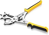 Gunpla Heavy Duty Leather Hole Punch Plier 6 Size Punch Brass Pad Ergonomic view 7