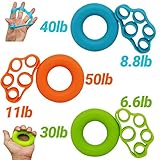 Diamond Finger Stretcher & Hand Grip Strengthener - 6 or 2 Pack - Strengthens Fingers, Hands, Wrists and Forearms - Best for Climbing, Golf & Tennis Grip Power, Hand Therapy