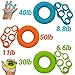 Diamond Finger Stretcher & Hand Grip Strengthener - 6 or 2 Pack - Strengthens Fingers, Hands, Wrists and Forearms - Best for Climbing, Golf & Tennis Grip Power, Hand Therapy