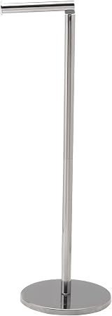 Crystals Freestanding Toilet Roll Holder 2 in 1 Stainless Steel Silver view 9