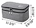 MISSLO Portable Travel Bra Socks Underwear Cosmetic Accessory Toiletry Organizer 3 Layers (Grey)