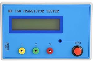 Focket Transistor Tester, MK-168 8MHz External Crystal Multifunction Diode Triode Capacitance Tester RLC NPN PNP MOS Meter with Automatically Detect