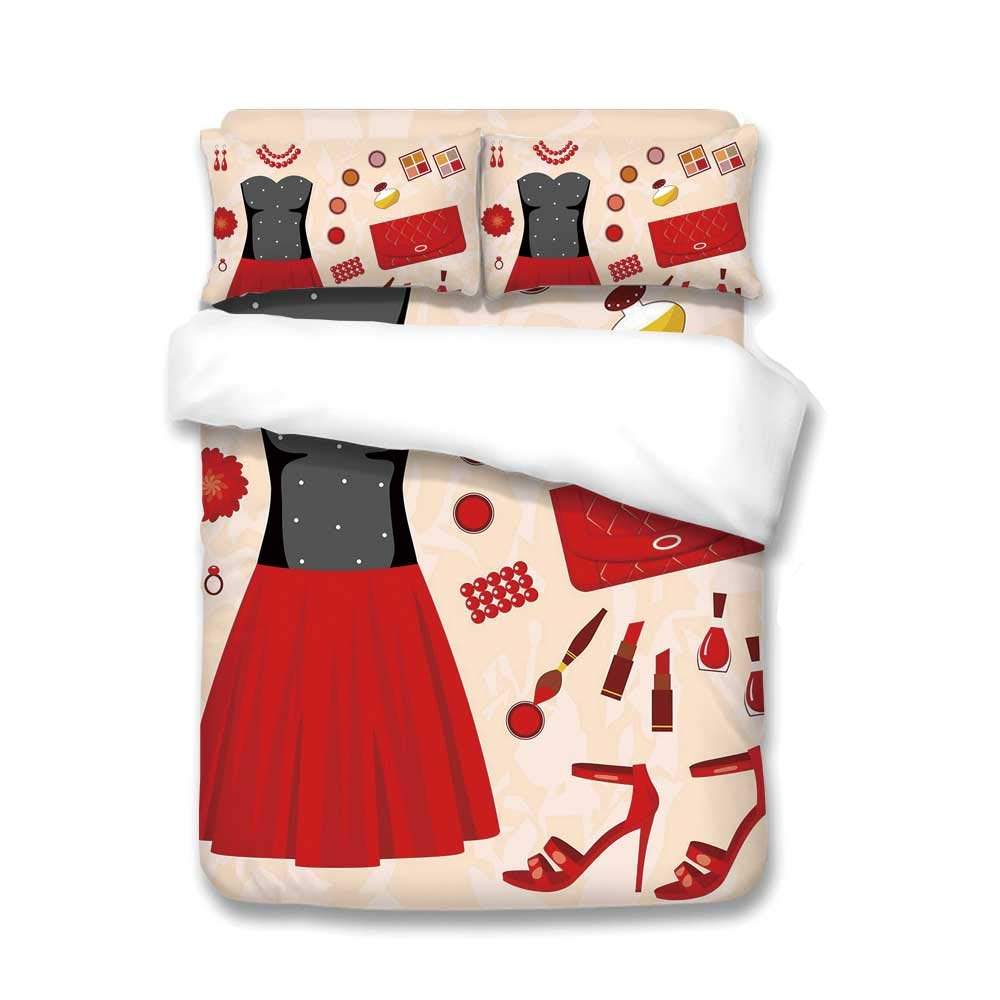 Best Feminine High Heels Makeup Bedding Sets/Duvet Covers