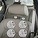 Anzio Ice Diamond Bling Crystal Auto Car Truck SUV Headrest Collars Interior Decoration (4pcs, Chrome)