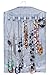 Hanging Jewelry Organizer from Unjumbly, Surpassing all Jewelry Hangers - Inbuilt Rotating Hanger, 32 Varying Sized Pockets and 18 Large Hoops, Keeping Your Closet Organized