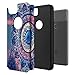 Rosebono Compatible With Google Pixel 2 XL Case, Hybrid Dual Layer Shockproof Hard Cover Vintage Graphic Fashion Cute Colorful Silicone Skin For Google Pixel 2XL (Mandala)