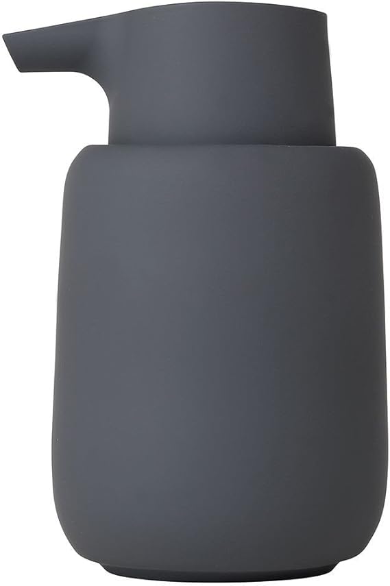 Amazon Com Blomus Soap Dispenser Ceramic Plastic Silicone Magnet H 14 Cm T 9 5 Cm O 8 5 V 0 25 L Home Kitchen