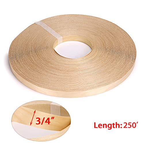 Skelang Birch 3/4" X 250' Roll Wood Veneer Edge Banding Preglued Iron