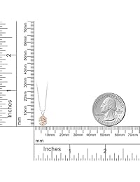 0.65 ct ovalada Peach Morganite 925 plata esterlina colgante con cadena