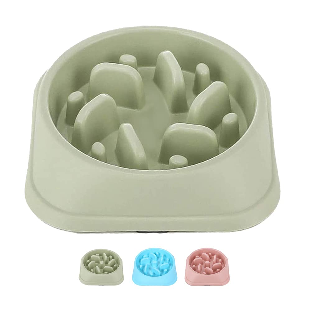 Sorxine Slow Feeding Dog Bowl,Slow Feeding Dog Bowl,Slow Feeding Bowl for Small Medium Dogs&Animals,Non Slip Dog Bowl (Green)