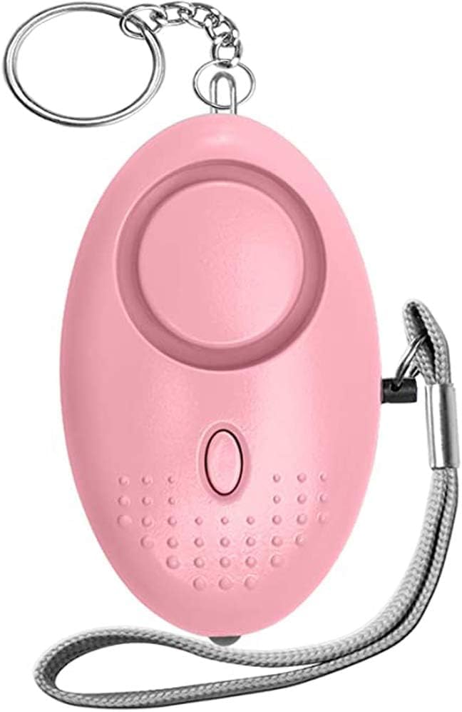Personal Alarms For Women - Reusable Police Approved 140DB LOUD Security Alarms Keychain with LED Light, Small Personal Safety Alarm for Women Girls Kids and Elderly (Pink).