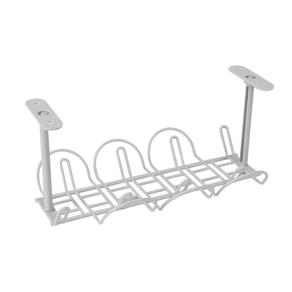 Supporti Cavi Scrivania A Goccia 6 Clip Organizzatrici Per Cavi - Per Scrivania, Fissano E Ordinano Caricabatterie USB E Fili Clip Organizzatrici Cavi