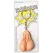 Roxan Realistic Testicle Shaped Keychain Keyring Funny Novelty Hen Stag