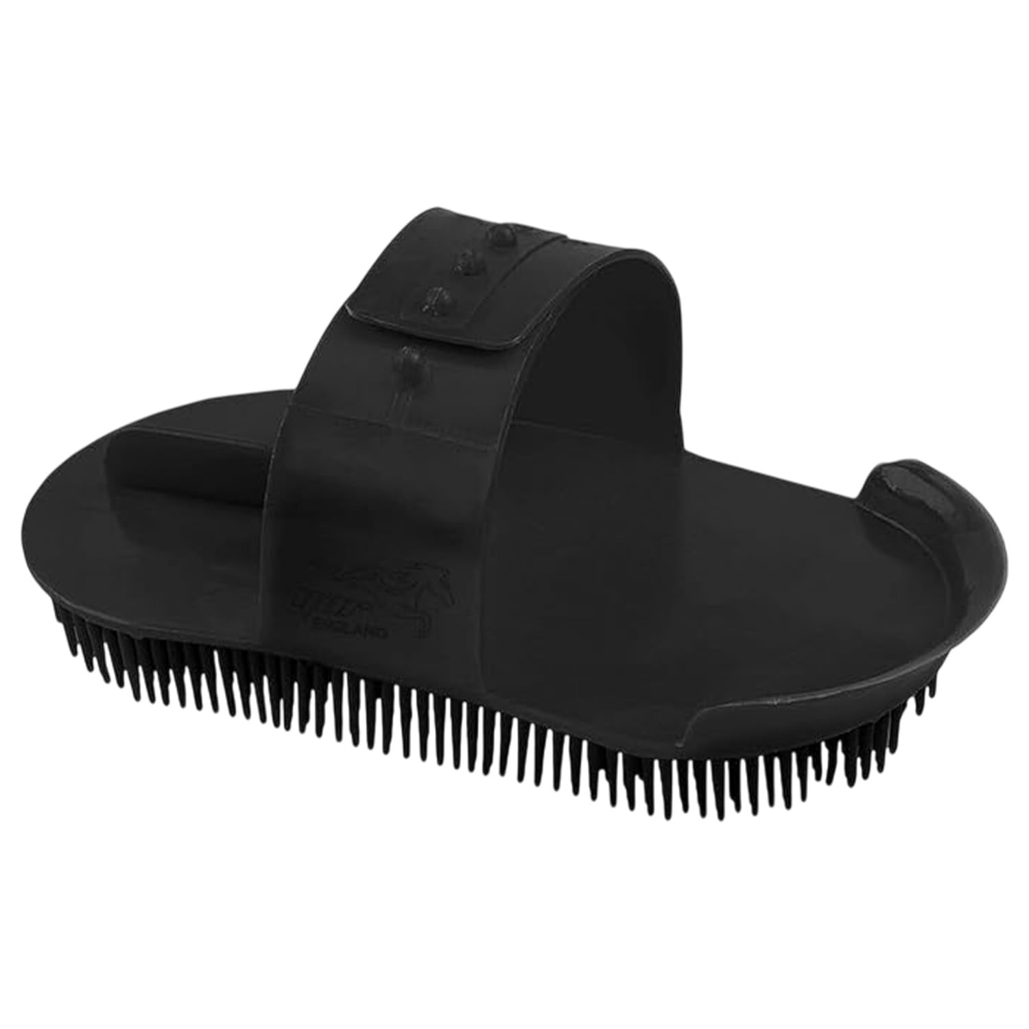 YNR Plastic Curry Comb - Horse Hair Shoe Brush, Adjustable Strap, Horse Pony Care, Horse Grooming Brushes, Horse Hair Brush | (Black)