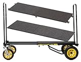 Rock N Roller R12 Multi-Cart 8-in-1 Equipment Transporter Cart With Deck and Shelf