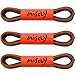 Miscly 3 Pairs Round Oxford Shoelaces for Dress Shoes 3/32″ Thin (30″, Brown)