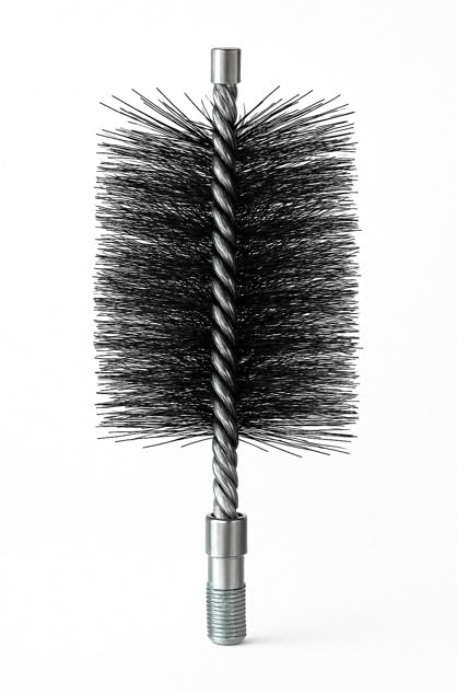 Chimney Brush Schornsteinbürste Wire Brush Boiler Brush Kaminofenbürste Fireplace Broom Pipe Brush Angular from Formstabilem Steel Wire Kaminkehrerqualität - 60x80mm