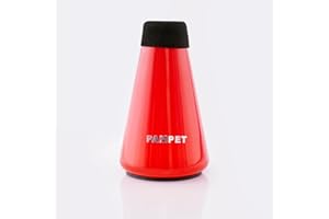Pampet Lightweight Practice Trumpet Mute Silencer，Trumpet Straight Mute (Red)