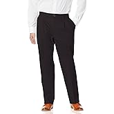 Dockers Mens Relaxed Fit Signature Khaki Lux Cotton Stretch Pants - Pleated