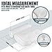 Regal Bazaar White Bath Pillow - Premium Bathtub Cushion for Neck and Back Support - Fits All Tub Types - Practical Gift Idea for All Spa Lovers - Soft to Touch Mesh Fabric