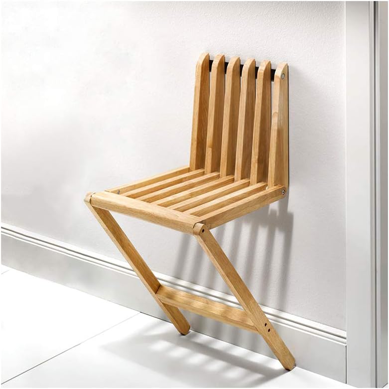 SOLVDINBOX Walchair Modern Wall Mount Wooden Folding Chair for