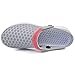 QANSI Classic Anti-Slip Outdoor Walking Slippers Casual Garden Clogs Shoes for Women Light Grey 8.5 M US