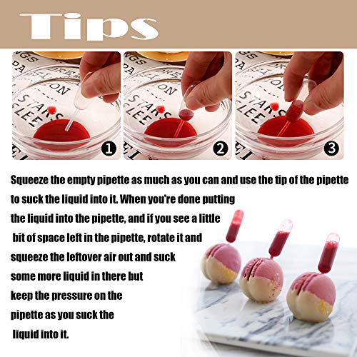 Pipettes-4ml Disposable Pipettes -Disposable Droppers-100 Pipettes Transfer Pipettes Dropper Pipettes Small Funnels Cupcake Decorating Candy Decorating Strawberries Mini Cakes
