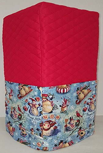Click Here to See More Images Christmas Snowman Coffee Maker Cover (Red)