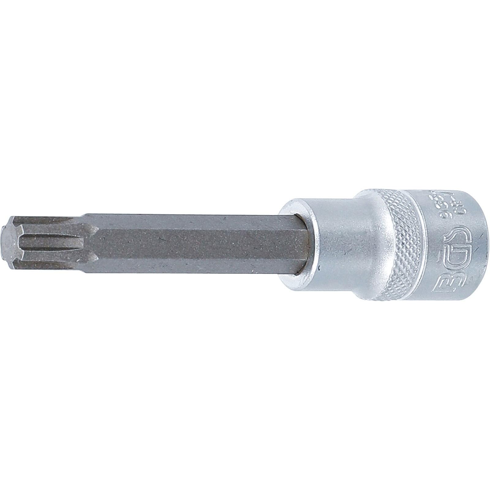 BGS 9354 | Bit Socket | length 100 mm | 12.5 mm (1/2") Drive | Spline (for Ribe) M10.3