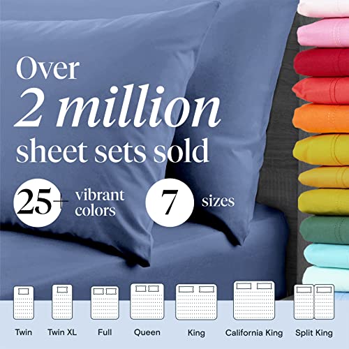 6 PC Sheet Set Sheets Deep Pockets 18" Eco Friendly Wrinkle