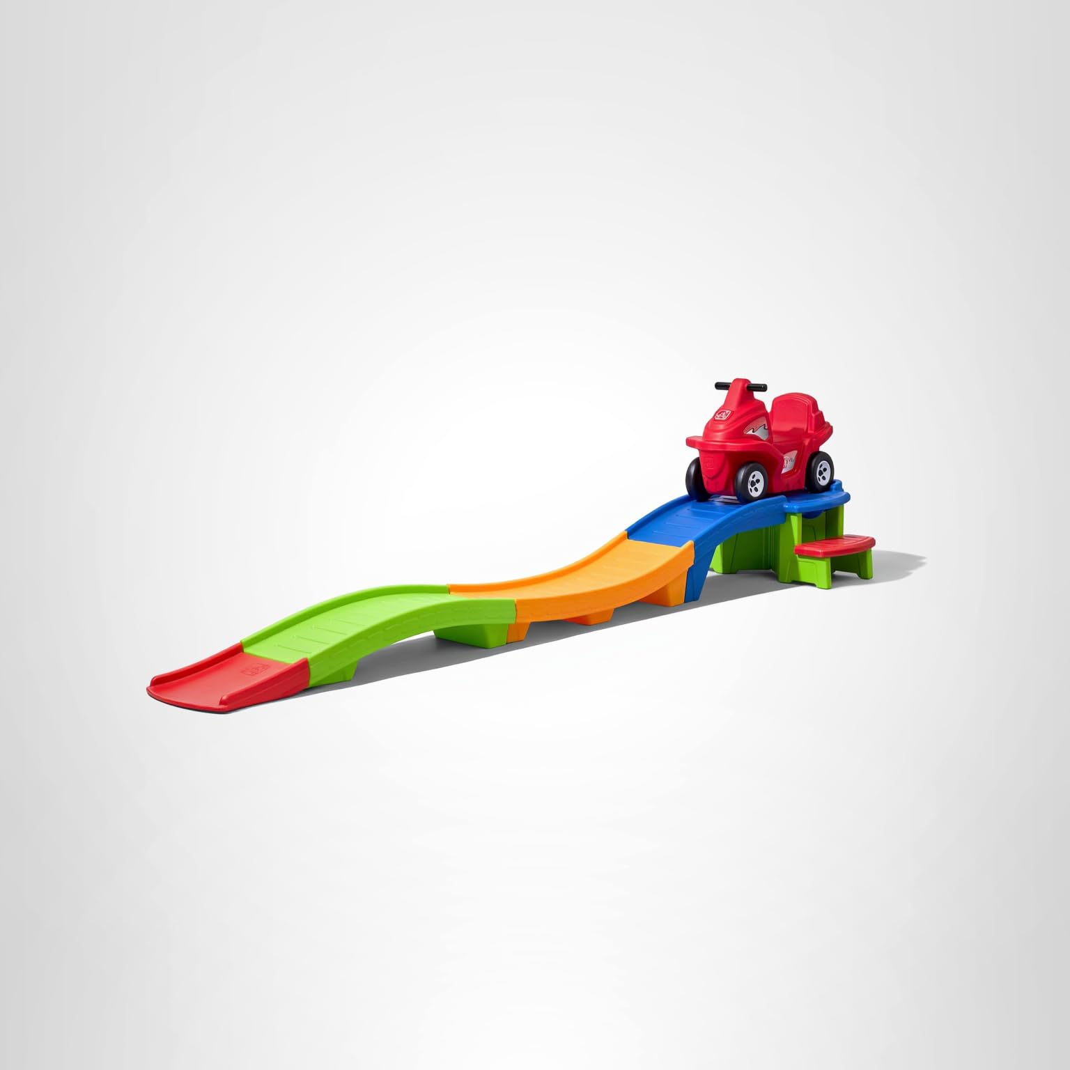 Step2 Up & Down Roller Coaster Toy for Kids, Ride On Push Car, Indoor/Outdoor Playset, Toddlers Ages 2 - 5 years old, Compact Storage, Max Weight 50 lb., Multicolor