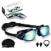 EARTIME Swimming Goggles, Swim Goggles for Adult Men Women Youth Anti Fog UV Protection No Leaking Swim Glasses with Case Protection & Nose Clip & Ear Plugs