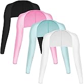 Yookat 4 Pieces Cooling Shawl Golf Cooling Shawl Arm Sleeve Sun Protection Golf Shrug for Women Men Outdoor Sports
