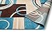 Well Woven Ruby Echo Shapes & Circles Geometric Blue 8 by 10 Rug for Living Rooms & Dining Rooms - Modern Abstract Living Room Rug, Plush, Soft Carpet, Stain Resistant, Durable Floor Covering