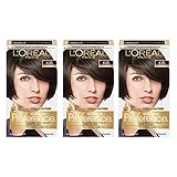 L'Oréal Paris Superior Preference Fade-Defying + Shine Permanent Hair Color, 4 Dark Brown, 3 COUNT Hair Dye