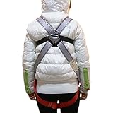X XBEN Kids' Full Body Harness, Youth Safety Comfort Zipline Climbing Harness Belts for Outdoor Expanding Training, Caving Rock Rappelling Equip (M (8-13 Years))