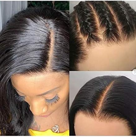 [Hebery] Pre-Made Fake Scalp Bald Cap Pre plucked Bleached knots Brazilian virgin Silk Straight 360 wig (14 inches)